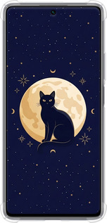 Силикон с усиленными углами чехол Cute Cat Celestial/Witchy для Xiaomi 11T - 6787sp-2487 изображение 