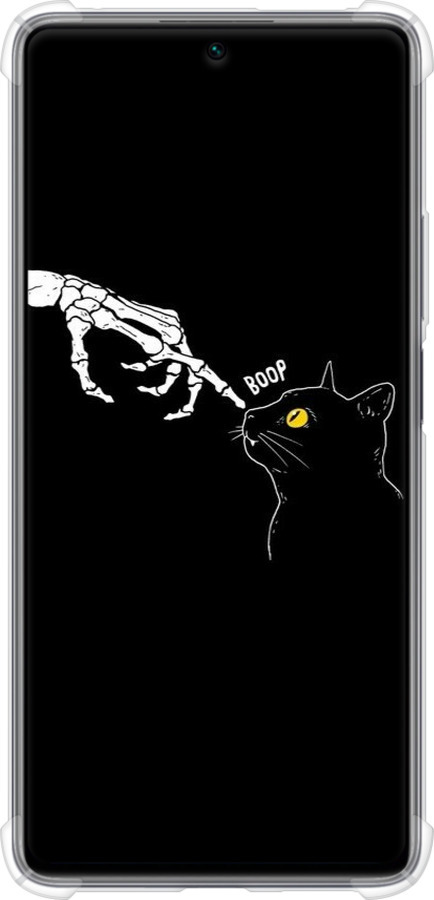 Силикон с усиленными углами чехол Кошка для Xiaomi 11T - 6505sp-2487 изображение 