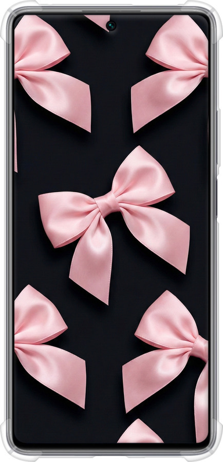 Силикон с усиленными углами чехол Coquette Ribbons Dark Coquette для Xiaomi 11T Pro - 6767sp-2552 изображение 