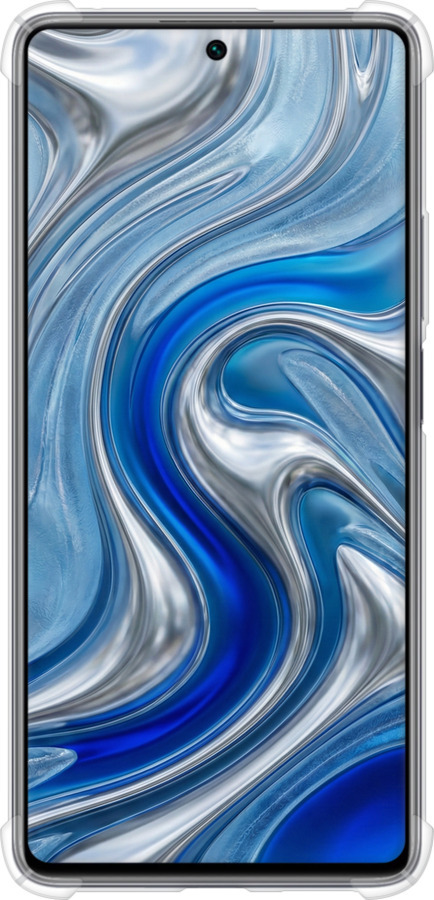 Силикон с усиленными углами чехол Liquid Chrome для Xiaomi 11T Pro - 6781sp-2552 изображение 