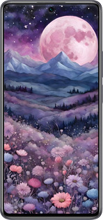 Силиконовый чехол Ночь луна арт для Xiaomi 11T - 6319u-2487 изображение 