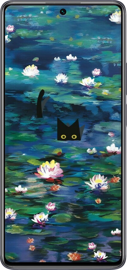 Силиконовый чехол Чехол с изображением водяных лилий Моне и кошек для Xiaomi 11T Pro - 6399u-2552 изображение 