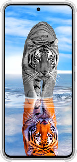 Силикон с усиленными углами чехол Тигр для Xiaomi 12 Lite - 6016sp-2579 изображение 