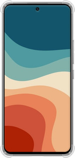 Силикон с усиленными углами чехол В стиле ретро с волнами для Xiaomi 12 Lite - 6531sp-2579 изображение 