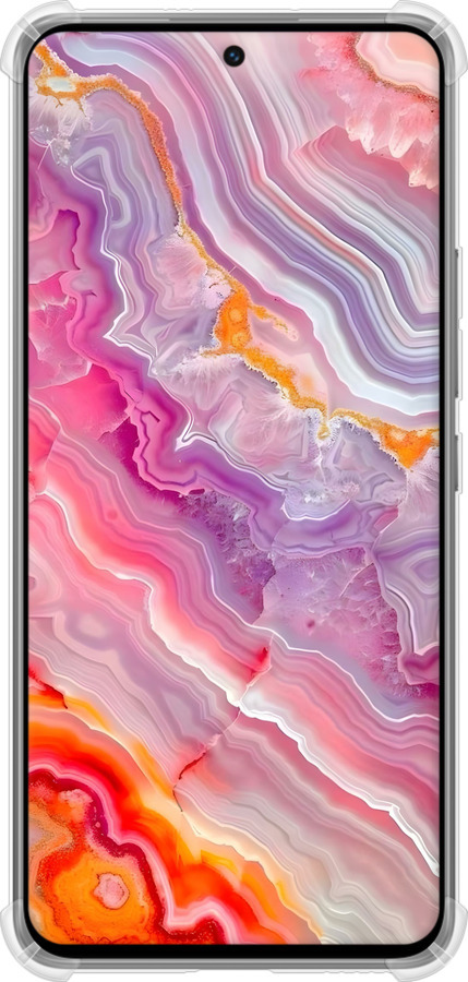 Силикон с усиленными углами чехол Мрамор 2 для Xiaomi 12 Lite - 6307sp-2579 изображение 