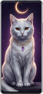 TPU чехол Mystic White Cat Gothic Dark Purple Gold для Xiaomi 12 Pro - 6805b-2560 изображение 