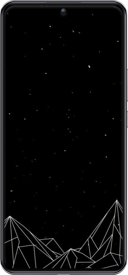Силиконовый чехол Черно белые абстрактные горы для Xiaomi Redmi K50 Ultra - 6437u-3331 изображение 
