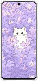 Силикон с усиленными углами чехол Котик в цветах для Xiaomi 13 Pro - 6390sp-2959 изображение 