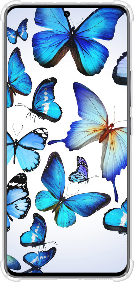 Силикон с усиленными углами чехол Бабочки для Xiaomi 13 Pro - 6023sp-2959 изображение 