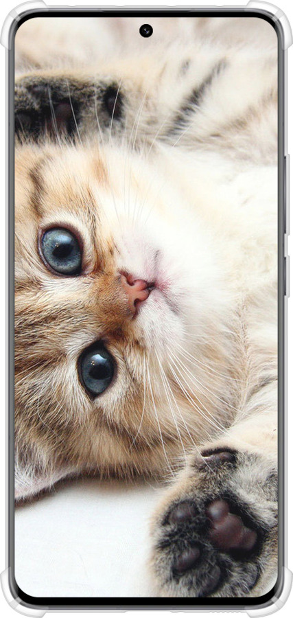Силикон с усиленными углами чехол Котик для Xiaomi 13 Pro - 6024sp-2959 изображение 