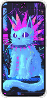 Силикон с усиленными углами чехол Кот панк для Xiaomi 13 - 6311sp-2957 изображение 