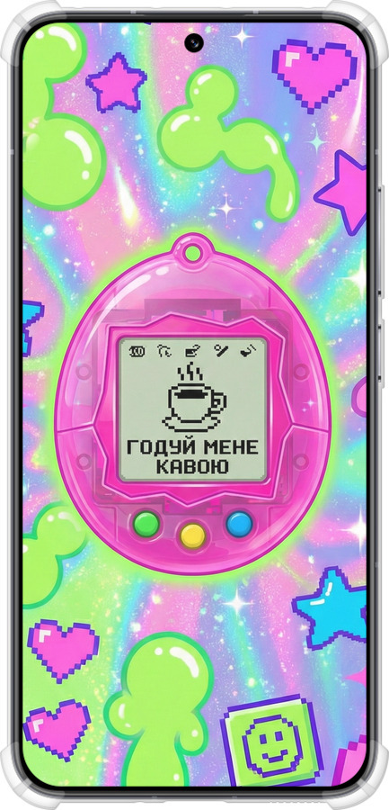 Силикон с усиленными углами чехол Y2K Aesthetic Retro Pet: Годуй мене кавою для Xiaomi 13 - 6784sp-2957 изображение 