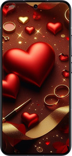 Силіконовий чехол Сердечки v3 для Xiaomi 13 - 5833u-2957 изображение 