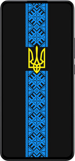Силиконовый чехол Тризуб в вышиванке для Xiaomi Redmi K60 Ultra - 1158u-4143 изображение 