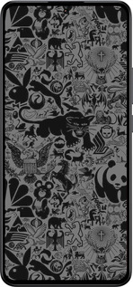 Силиконовый чехол Чёрно-серый стикер бомбинг для Xiaomi Redmi K60 Ultra - 2432u-4143 изображение 