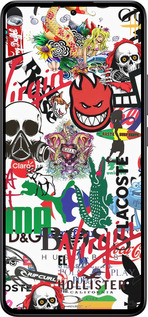 Силиконовый чехол Many different logos для Xiaomi Redmi K60 Ultra - 4022u-4143 изображение 