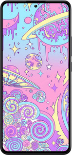 Силиконовый чехол Розовая галактика для Xiaomi 13T - 4146u-4142 изображение 