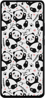 Силиконовый чехол Панды для Xiaomi Redmi K60 Ultra - 4318u-4143 изображение 