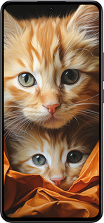 Силиконовый чехол Котики 2 для Xiaomi Redmi K60 Ultra - 5664u-4143 изображение 