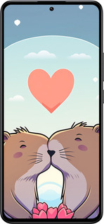 Силиконовый чехол Капибара любовь для Xiaomi 13T - 6027u-4142 изображение 