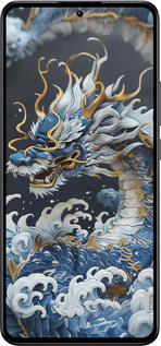 Силиконовый чехол Водяной дракон для Xiaomi 13T - 6113u-4142 изображение 