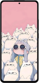 Силиконовый чехол Малышка с котами для Xiaomi 13T - 6295u-4142 изображение 