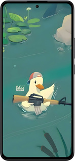 Силиконовый чехол Уточка с автоматом для Xiaomi Redmi K60 Ultra - 6356u-4143 изображение 