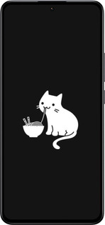 Силиконовый чехол С милым котом на черном фоне для Xiaomi 13T - 6528u-4142 изображение 