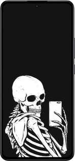 Силиконовый чехол Скелет делает Selfie для Xiaomi 13T - 6535u-4142 изображение 