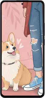 Силиконовый чехол Корги 3 для Xiaomi Redmi K60 Ultra - 6707u-4143 изображение 