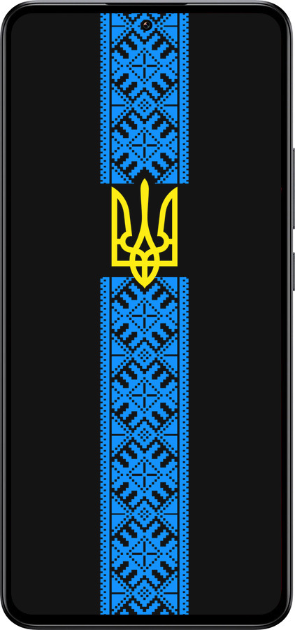 Силиконовый чехол Тризуб в вышиванке для Xiaomi Redmi K60 Ultra - 1158u-4143 изображение 