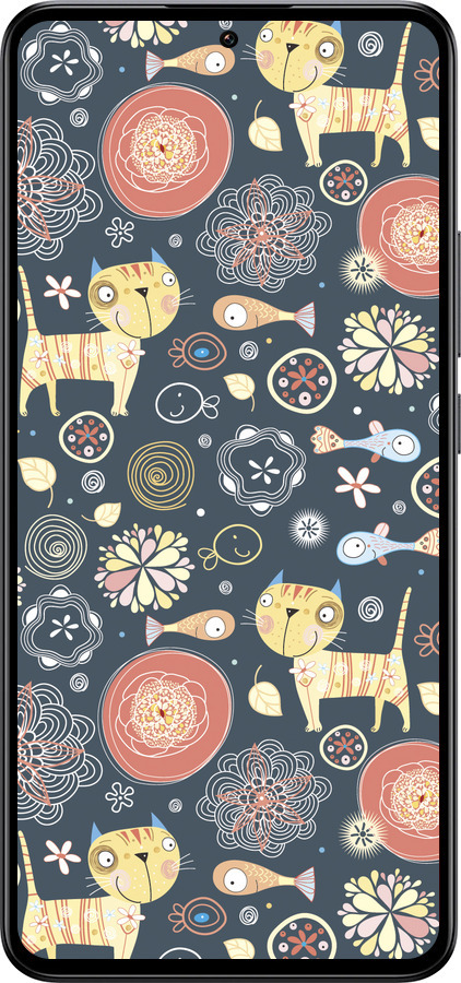 Силиконовый чехол Котята v4 для Xiaomi Redmi K60 Ultra - 1224u-4143 изображение 