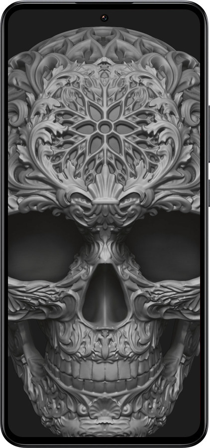 Силиконовый чехол skull-ornament для Xiaomi Redmi K60 Ultra - 4101u-4143 изображение 