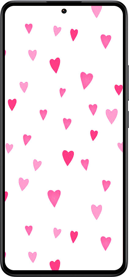 Силиконовый чехол Сердечки 2 для Xiaomi 13T PRO - 4763u-3810 изображение 