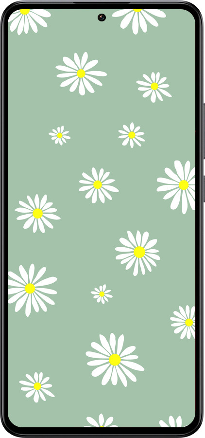 Силиконовый чехол Ромашки v4 для Xiaomi 13T - 5603u-4142 изображение 