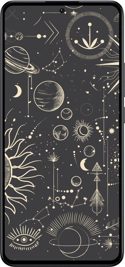 Силиконовый чехол Фаза луны для Xiaomi 13T PRO - 5605u-3810 изображение 