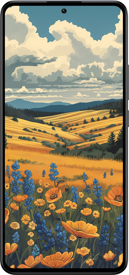 Силиконовый чехол Украинское поле для Xiaomi Redmi K60 Ultra - 6082u-4143 изображение 