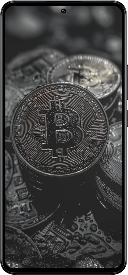 Силиконовый чехол Black Bitcoin для Xiaomi Redmi K60 Ultra - 6090u-4143 изображение 