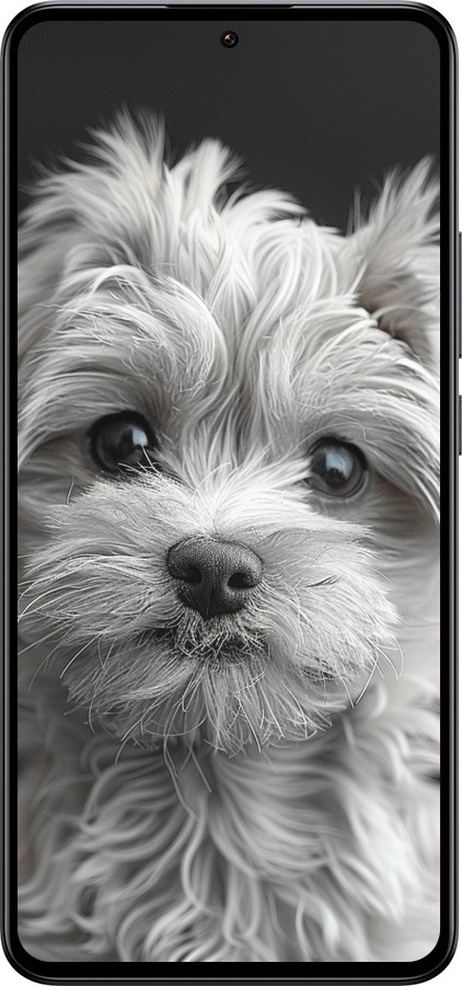 Силиконовый чехол Мальтипу на чорном фоне для Xiaomi 13T PRO - 6156u-3810 изображение 