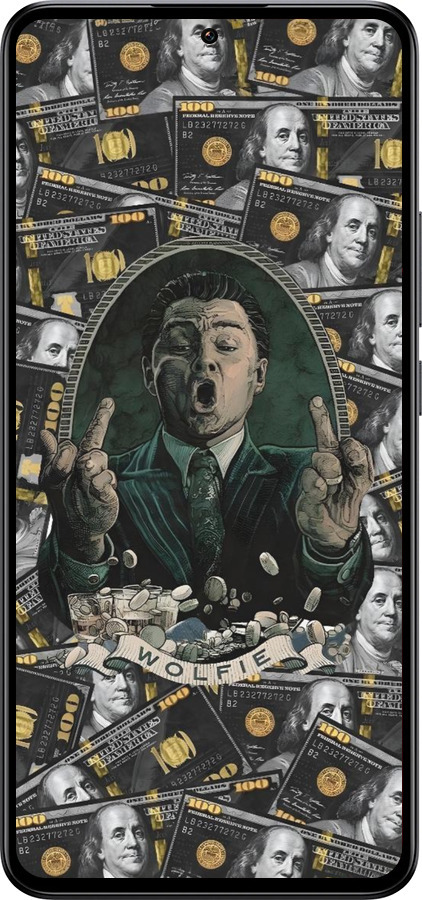 Силиконовый чехол Волк с валл стрит для Xiaomi Redmi K60 Ultra - 6287u-4143 изображение 