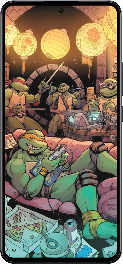 Силиконовый чехол Черепашки нинзя для Xiaomi 13T - 6346u-4142 изображение 