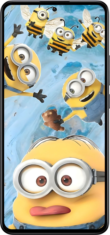 Силиконовый чехол Миньоны для Xiaomi Redmi K60 Ultra - 6386u-4143 изображение 