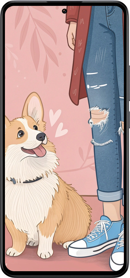 Силиконовый чехол Корги 3 для Xiaomi Redmi K60 Ultra - 6707u-4143 изображение 