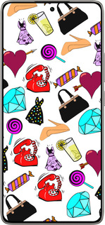 TPU чехол stickers для Xiaomi 14T 5G - 4757b-3773 изображение 