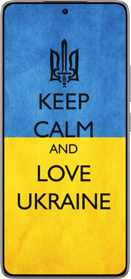 TPU чехол Keep calm and love Ukraine v2 для Xiaomi 14T 5G - 1114b-3773 изображение 
