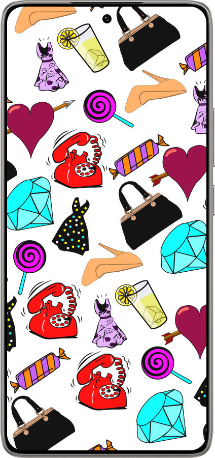 TPU чехол stickers для Xiaomi 14T 5G - 4757b-3773 изображение 