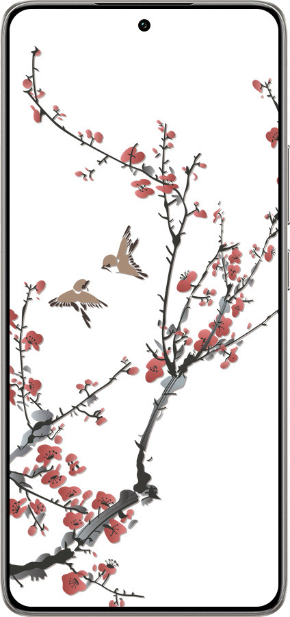 TPU чехол Сакура v2 для Xiaomi 14T 5G - 5538b-3773 изображение 