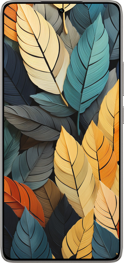 TPU чехол Кольорове листя для Xiaomi 14T 5G - 5644b-3773 изображение 