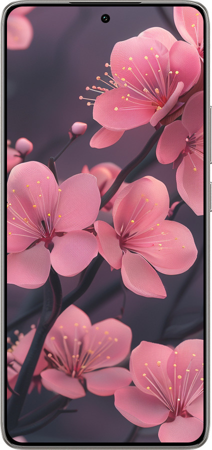 TPU чехол Пурпурная сакура для Xiaomi 14T 5G - 6075b-3773 изображение 