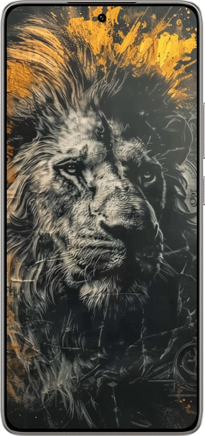 TPU чехол Лев в золотых красках для Xiaomi 14T 5G - 6155b-3773 изображение 